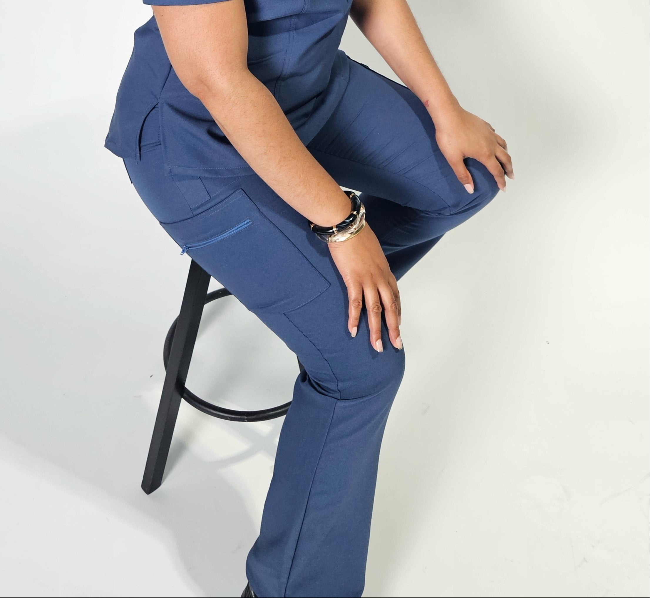 Lexie Curvy Cargo Scrub Pants