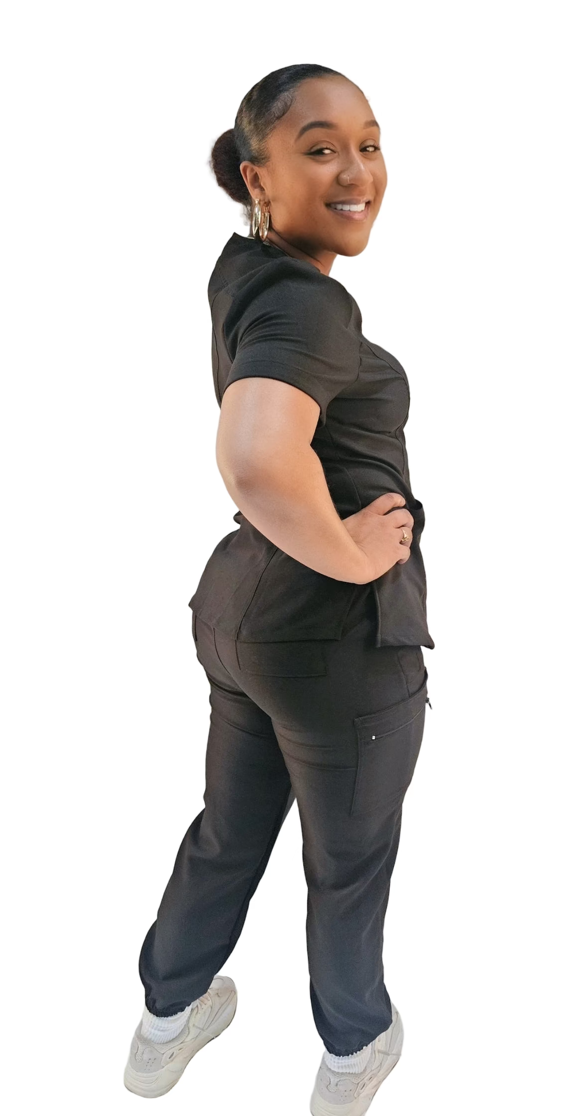 Nikki Cargo Scrub Jogger