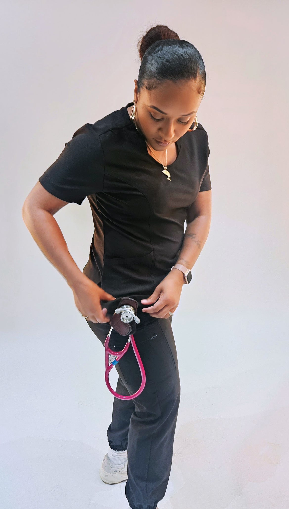 Nikki Cargo Scrub Jogger