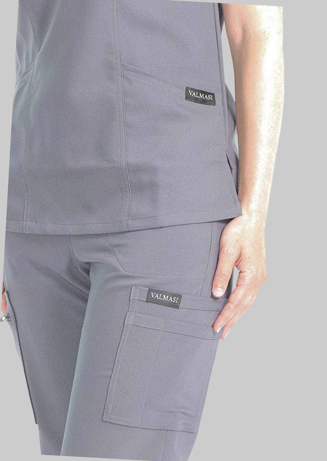 Valmasi Gray scrub set