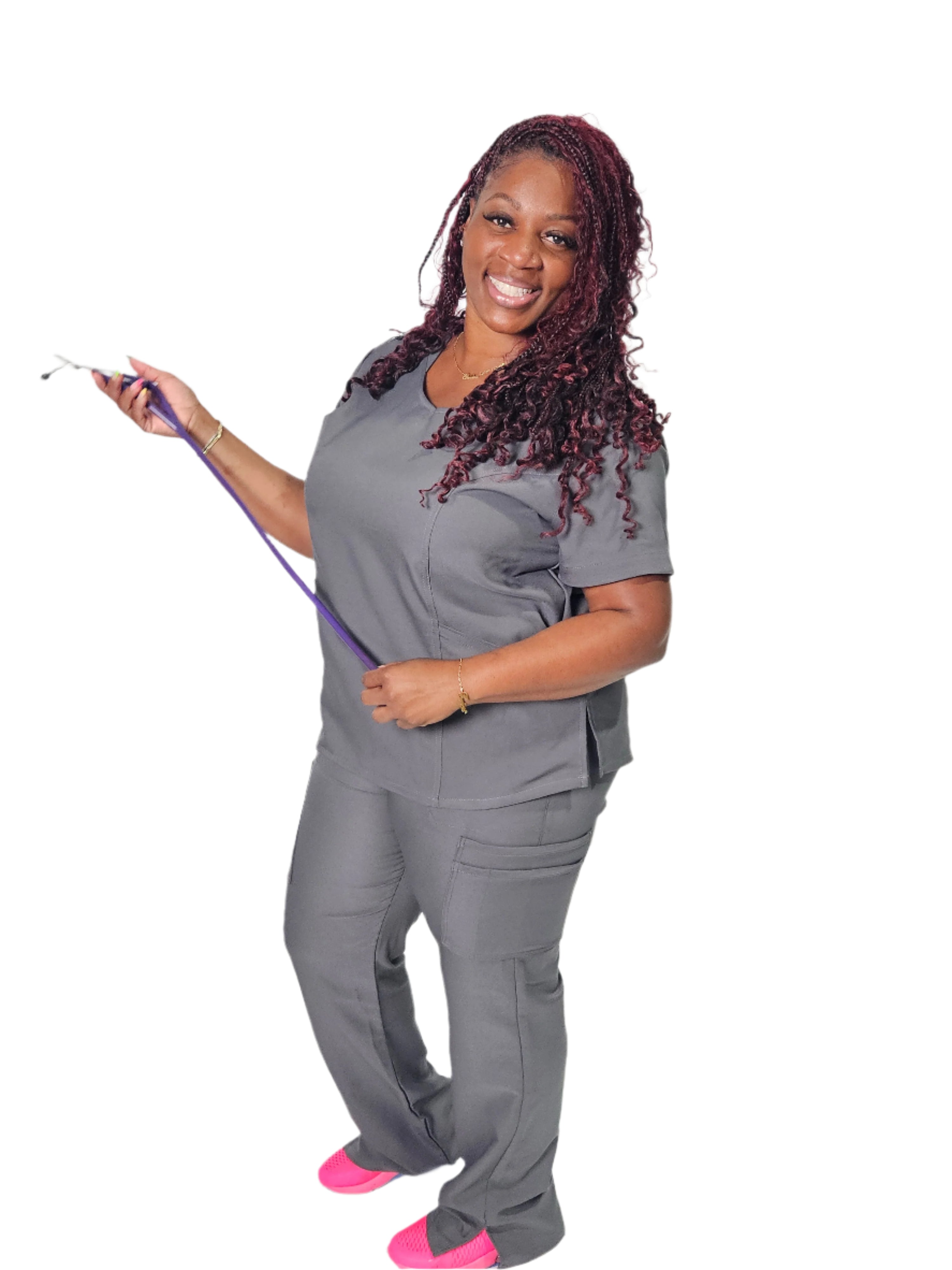 Jasmine Curvy Scrub Top
