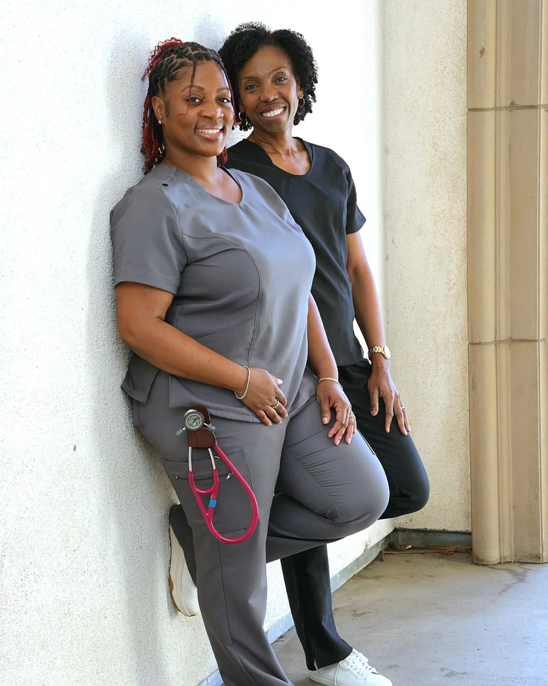 The Nikki Curvy Cargo Scrub Pants
